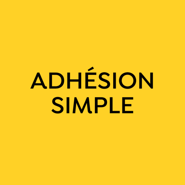membre de soutien – Adhésion simple