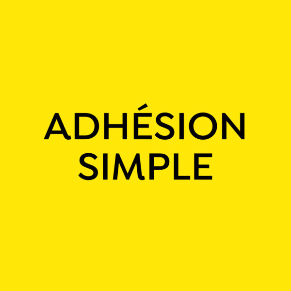 membre de soutien – Adhésion simple